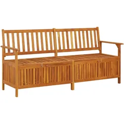 Helloshop26 - Gartenbank Terrassenmöbel Aufbewahrungsmöglichkeit für Terrasse und Garten 170 x 63 x 84 cm massives Akazienholz 02_0011796