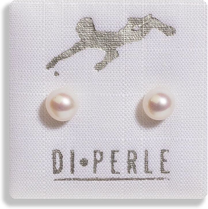 Paar Ohrstecker DI PERLE "Damen Perlenschmuck 585 Gelbgold Süsswasser Perlen Ohrstecker", weiß, Ohrringe, Damen, Damen, Gelbgold 585 Gold, Gelbgold 585, Gold, Damen Perlenschmuck