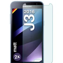 moex Mattes Panzerglas für Samsung Galaxy J3 (2016) – Anti Reflex Schutzfolie aus Glas fürs Display – ShockProtect Matt