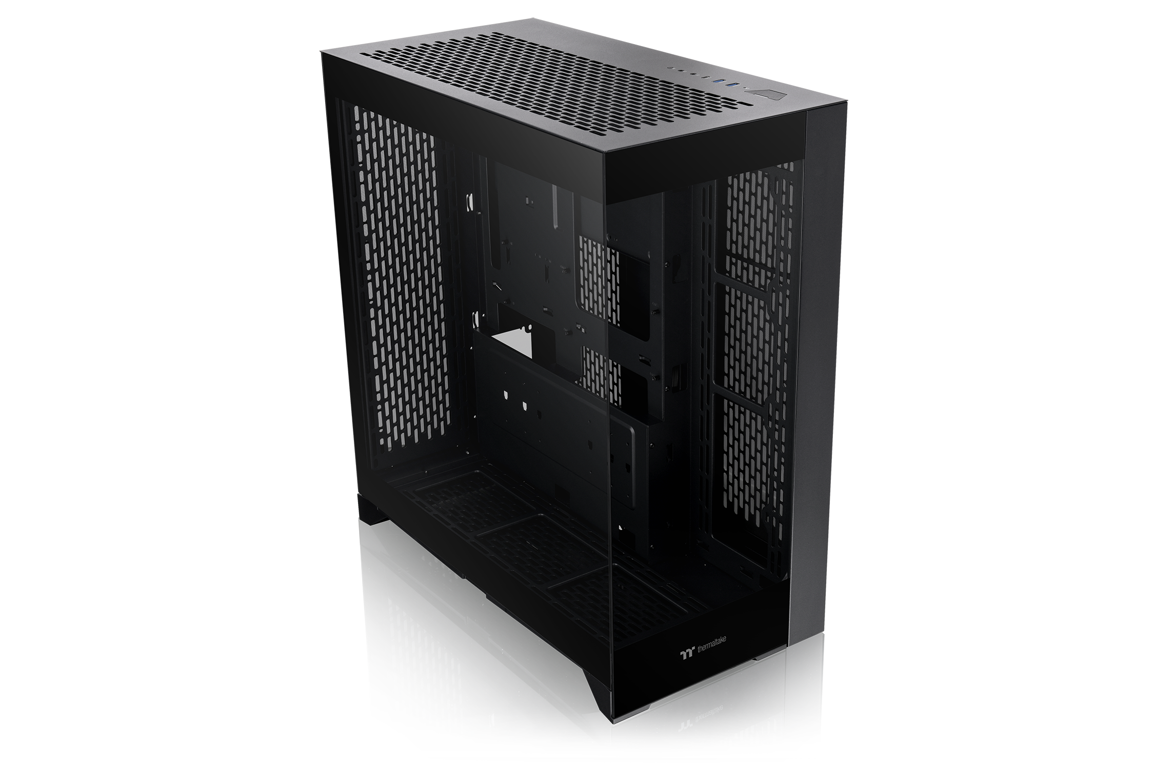 Thermaltake CTE E600 Gaming PC Gehäuse Midi-Tower Schwarz Seitenfenster