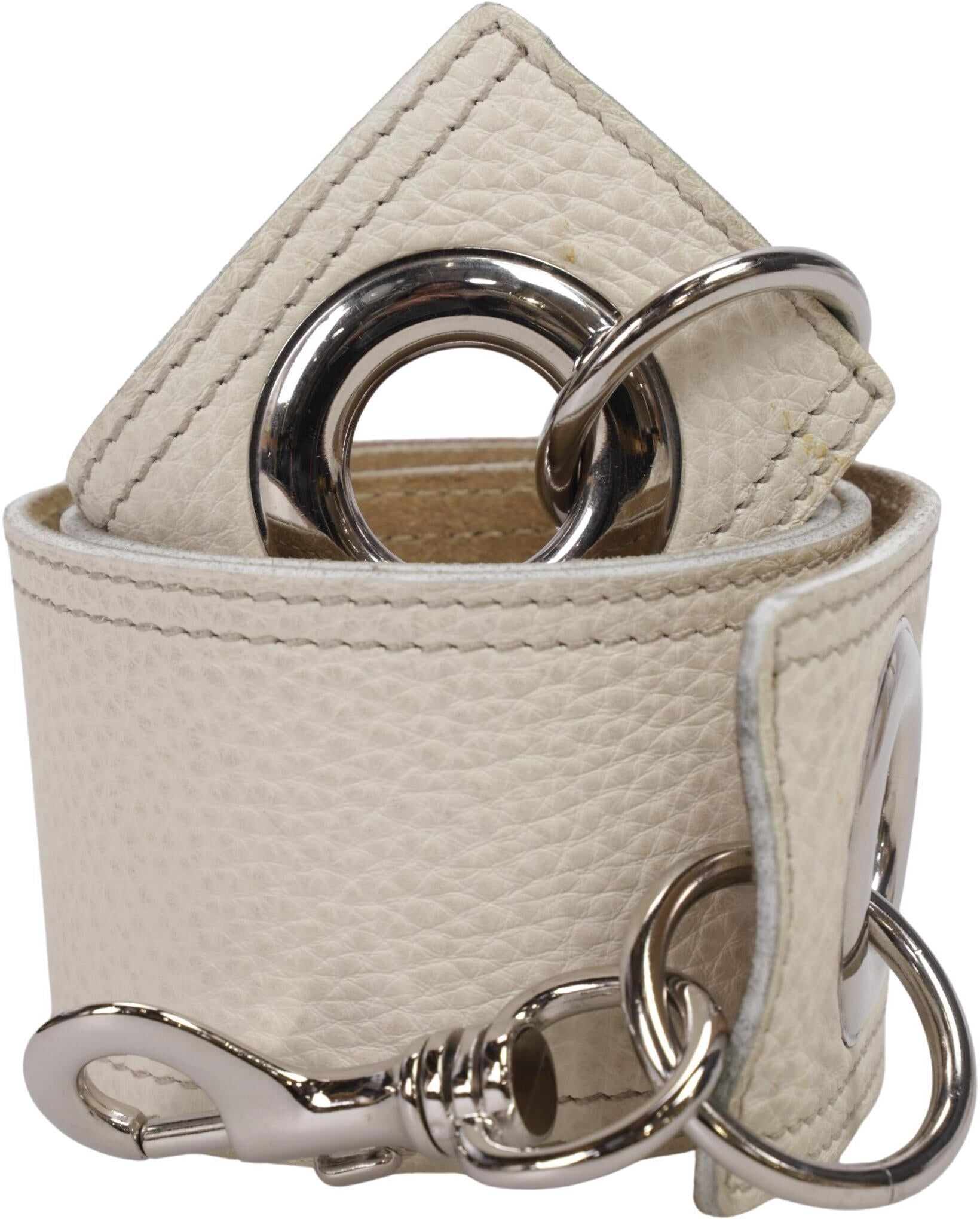 Miu Miu Damen Gürtel, Beige, Gr. 80, kein / Etikett - Second Hand