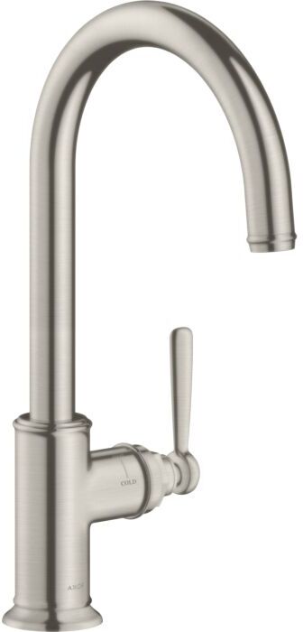 Hansgrohe Axor Montreux Küchenarmatur 16580800 Edelstahl-Optik, Schwenkbereich einstellbar