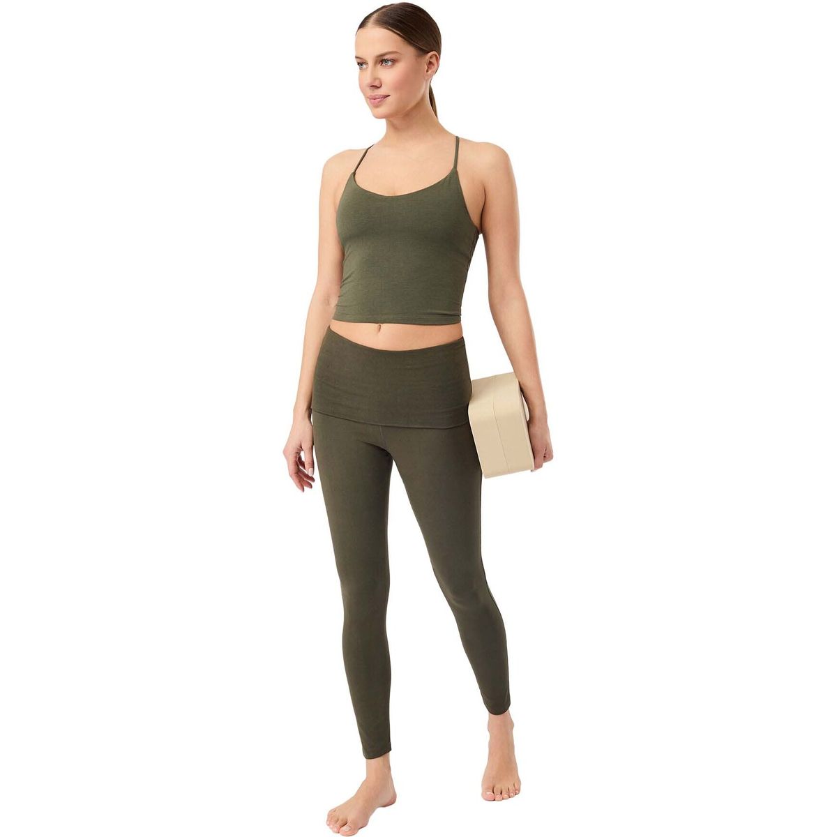 Mandala Rolldown Tights leaf S PA05JE28-Rolldown-Tights-leaf-S