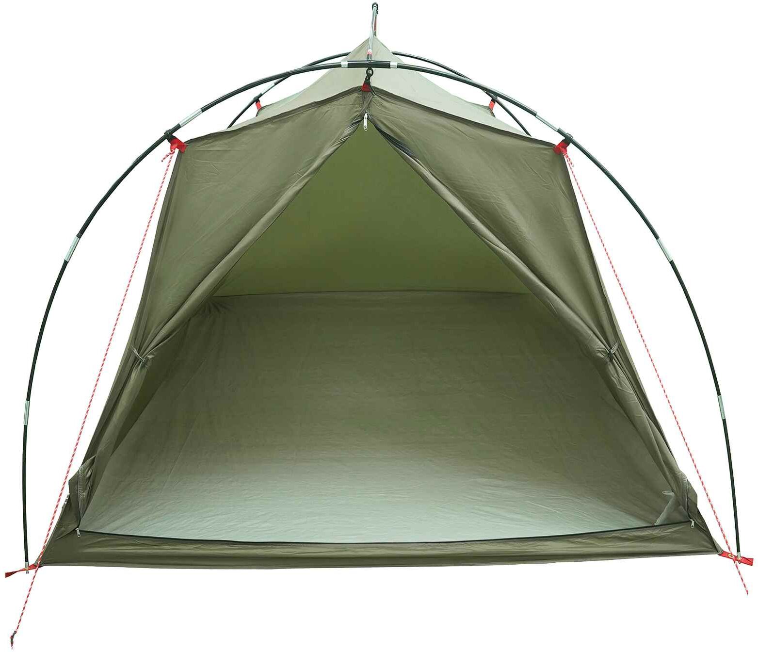 vidaXL Tente tunnel 2 personne Vert olive