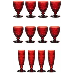 Villeroy & Boch Wasser-, Wein- und Sektgläser Boston Coloured, Weingläser, Rot