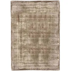 Teppich Rashmi aus Viskose, modern, Braun, 140x200 cm, hochwertige Haptik für Dein Zuhause