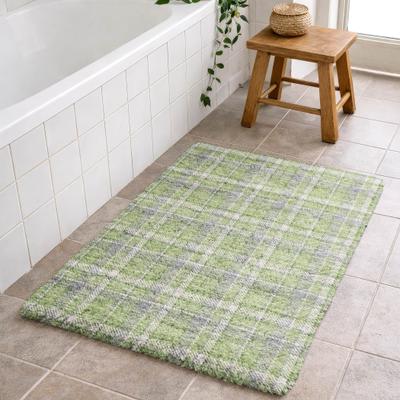 Addison Rugs Premium Washable Super Soft Plaid Huntington Dream Shag Rug