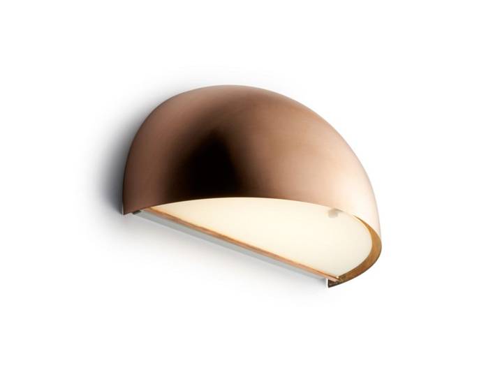 Rørhat LED-Außenwandlampe, kupfer - Light-Point - Terrasse - Metall