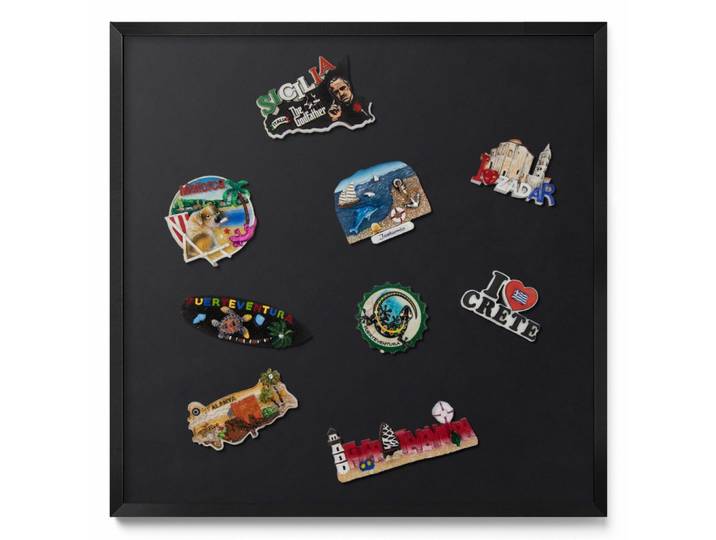 MAGNETTAFEL 50x50 cm schwarzer Rahmen – Schwarze Farbe