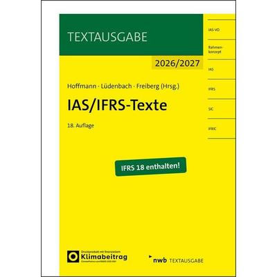 IAS/IFRS-Texte 2026/2027, Set von , Nwb Verlag, 978-3-482-67308-5
