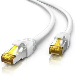 Primewire CAT.7 Netzwerkkabel - Ethernet Gigabit Lan Kabel RJ45 - 10 Gbit/s - Patchkabel - komp. CAT.6 CAT.8 (S/FTP, CAT7, 0.50 m), Netzwerkkabel