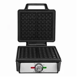 Eldom gofrownica WA1600, Waffeleisen, Schwarz, Silber