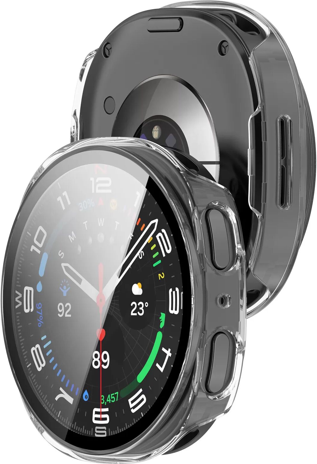 INF Étui pour Samsung Galaxy Watch 8 40mm Transparent