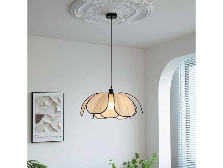 Rétro mode fleur Design suspension lampe Art moderne chambre atmosphère suspension pour salle à manger salon décor à la maison lampe