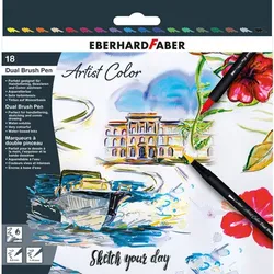 E. Faber Sketch Marker, 18 Stifte, 2 Spitzen