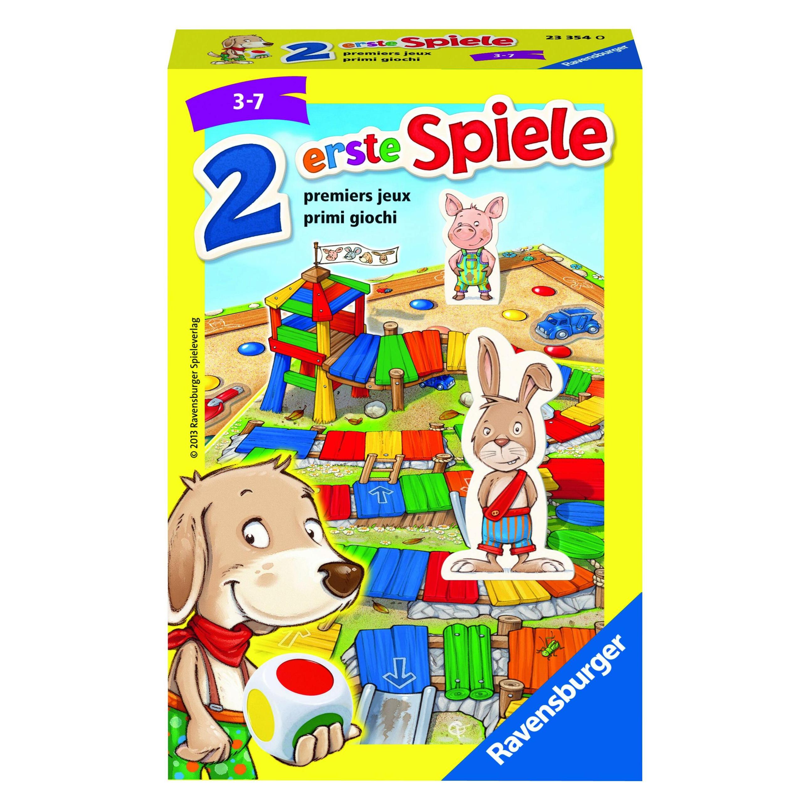 Ravensburger Zwei erste Spiele (Deutsch, Französisch, Italienisch, 2 - 4 Spieler) (23354)