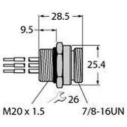 Turck Einbauflansch U5218-144
