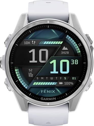 Garmin fenix 8 43mm Smartwatch Stein-Weiß