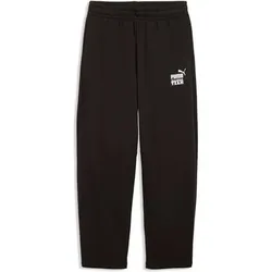 Puma Kinder Freizeit / Mode Sommer GJ Hosen lang Hosen lang Ki MID90s Relaxed Barrel Sweatpants TR B, Größe 176 in Schwarz Schwarz