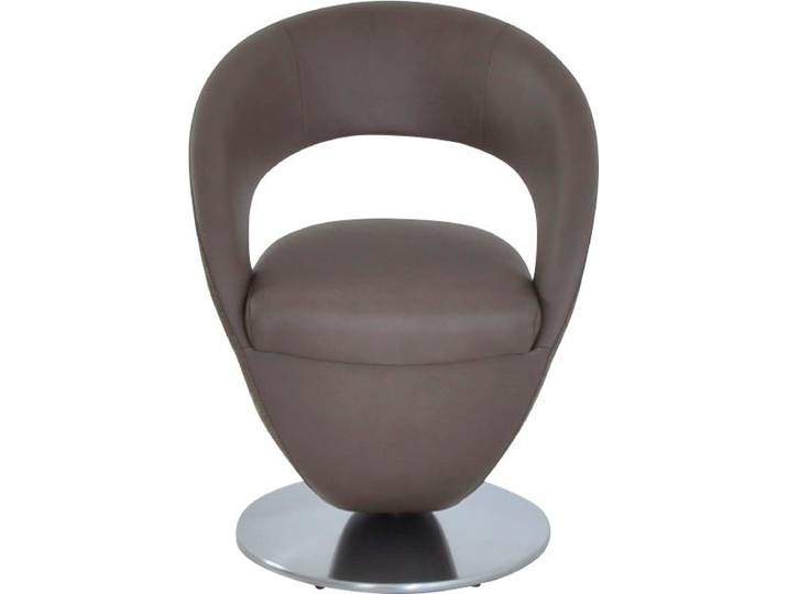 K+W Komfort & Wohnen Esszimmerstuhl Wave, Drehstuhl, Design-Drehstuhl, Drehteller in Metall edelstahloptik, Farbkombination
