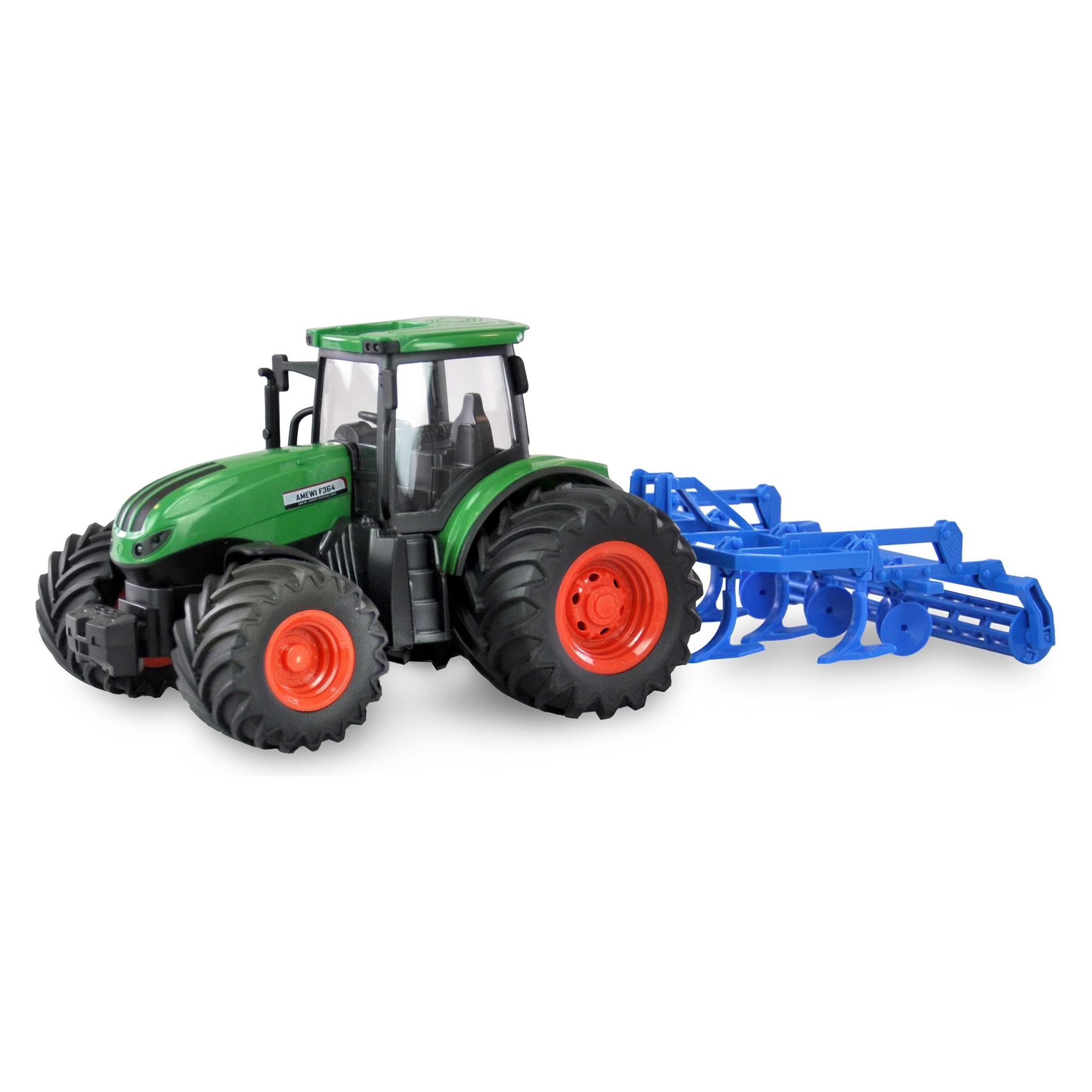 Amewi Traktor mit Grubber, Grün 1:24, RTR (22640)