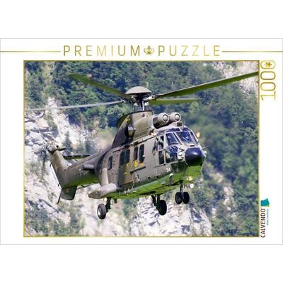 CALVENDO Puzzle Eurocopter Super Puma, Swiss AirForce | 1000 Teile Lege-Größe 64x48cm Foto-Puzzle für glückliche Stunden