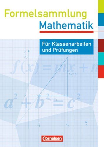 Dirk Köcher - Formelsammlungen Sekundarstufe I - Westliche Bundesländer (außer Bayern): Formelsammlung Mathematik. Sekundarstufe I - Westliche Bundesländer (außer Bayern) / Prüfungseinleger Mathematik - Preis vom 09.10.2026 07:28:09 h