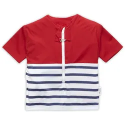 Floatee - Das Anti-Ertrinken T-Shirt für Kinder mit UV-Schutz, rot - Gr. 98 | Kurzarm T-Shirt Komplettset
