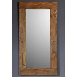 Spiegel Sheesham 115x3x60  grau geölt NATURE GREY #01