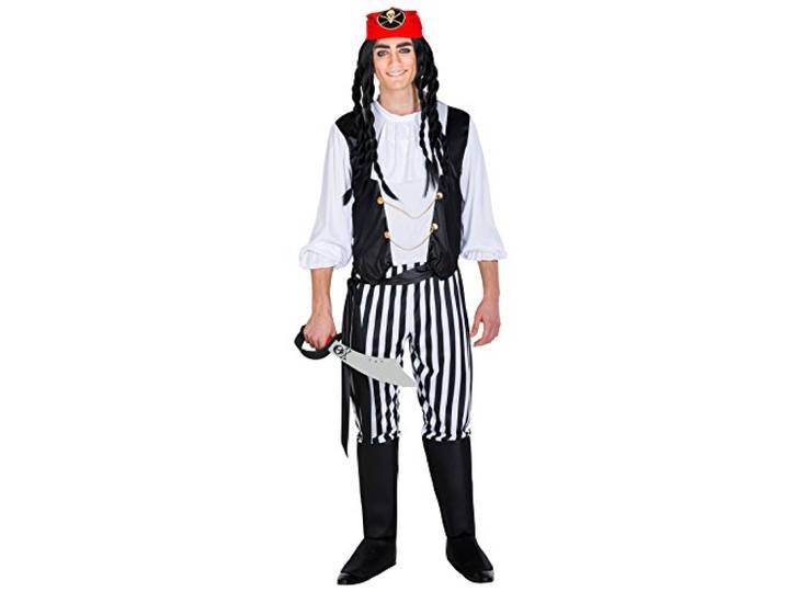 Dressforfun Herenkostuum piraat Captain Stijfbeen - XXL