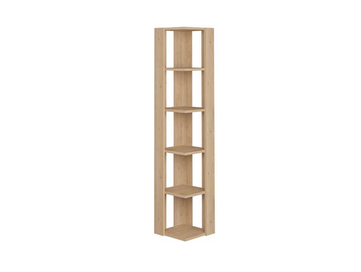 Bibliothèque en bois Nati - 32 x 32 x 161 cm - Beige
