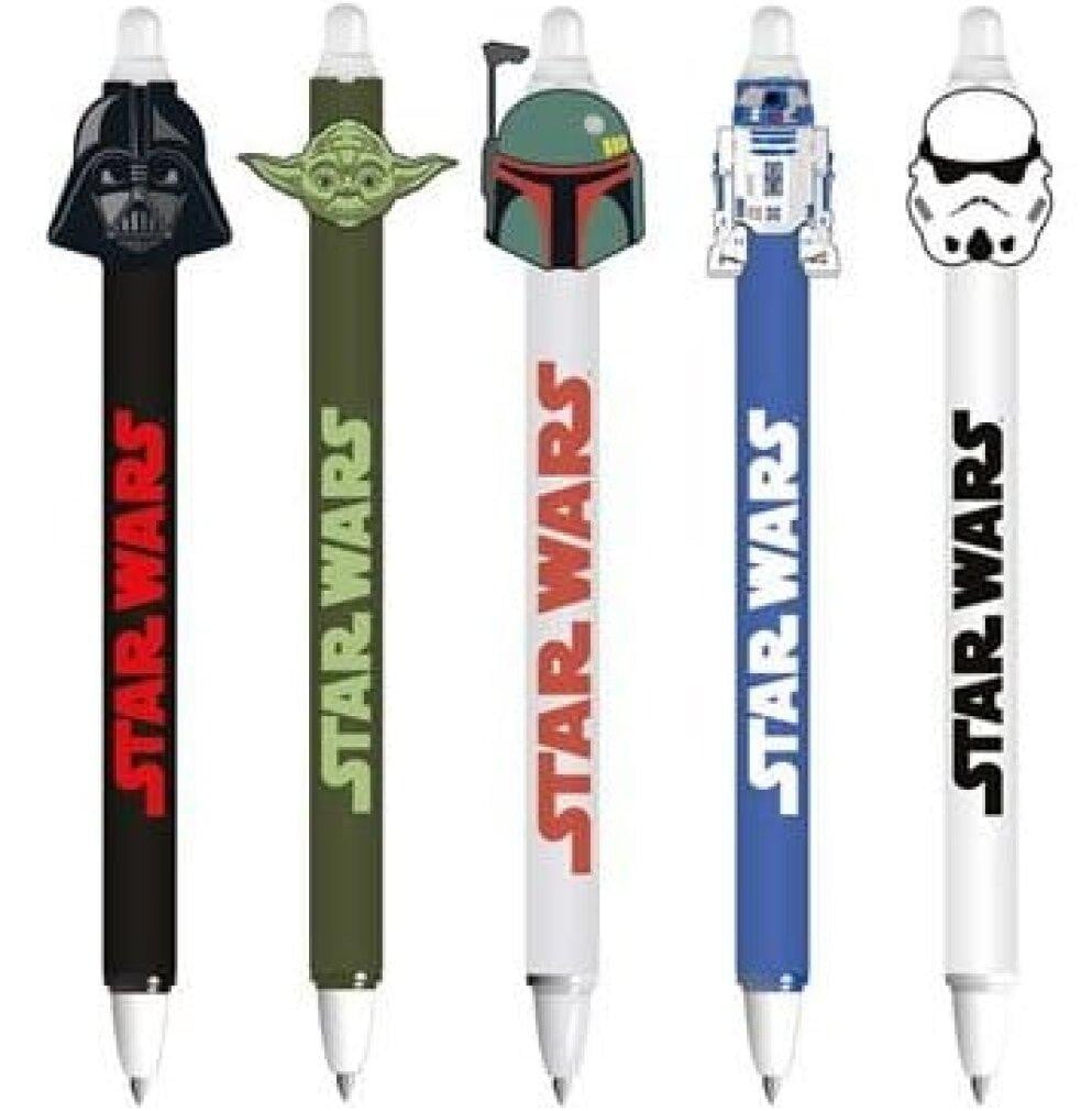 Star Wars set met 30 gum- en gelpennen met personages van Pyramid Int.