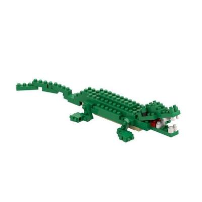 BRIXIES 200286 - Krokodil, 3D Konstruktionsbausatz aus Ministeinen, 95 Teile