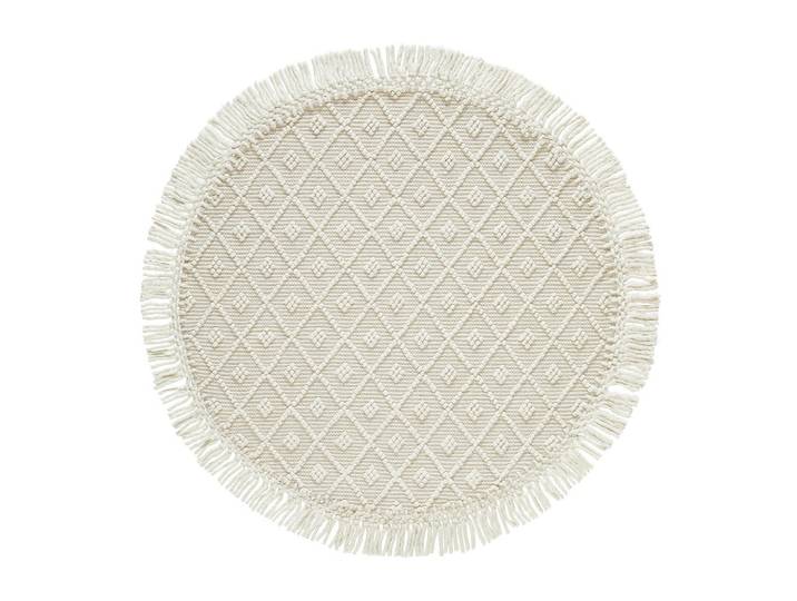 Linea Natura Handwebteppich, Silberfarben, Beige, Textil, Boho, rund, pflegeleicht, Teppiche & Böden, Teppich, Runder Teppich