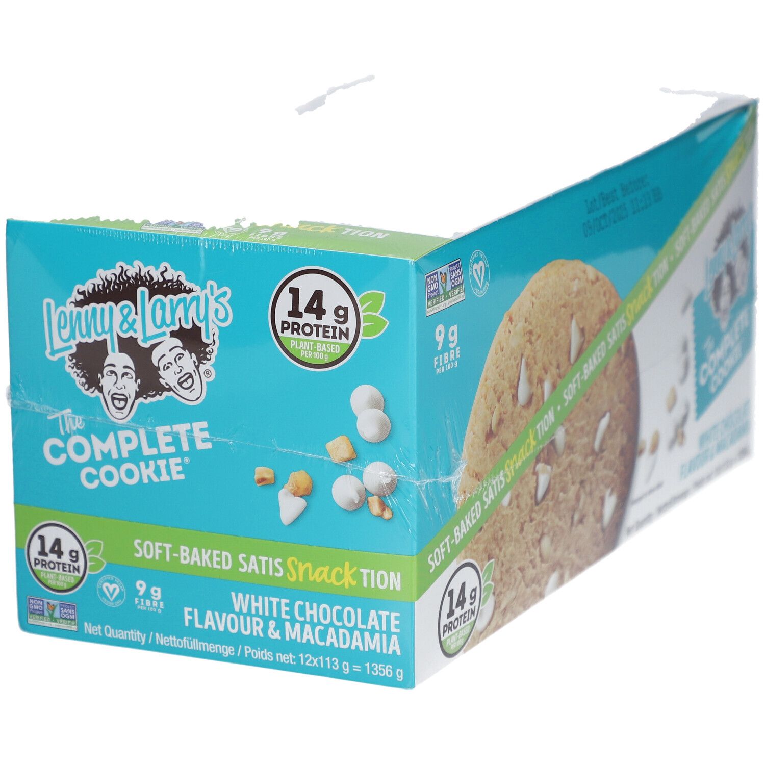 Lenny & Larry's The Complete Cookie White Chocolate Macadamia 12x113 g Kekse