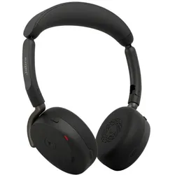 Jabra Evolve3 65 Flex MS (Kabellos, USB-A, Microsoft Teams), Office Headset, Schwarz