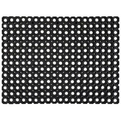 Fußmatte ANDIAMO "Gummi Ringmatte" Gr. 15, schwarz, B:40cm H:15mm L:60cm, Gummi, Teppiche, Fußmatte, Schmutzfangmatte, In- und Outdoor geeignet, besonders robust
