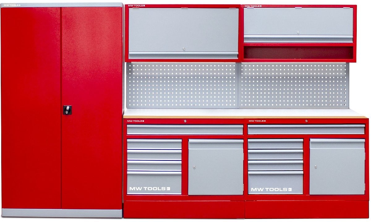 MW Tools Werkplaatsmeubilair met kast PRACO255K, 3,3M