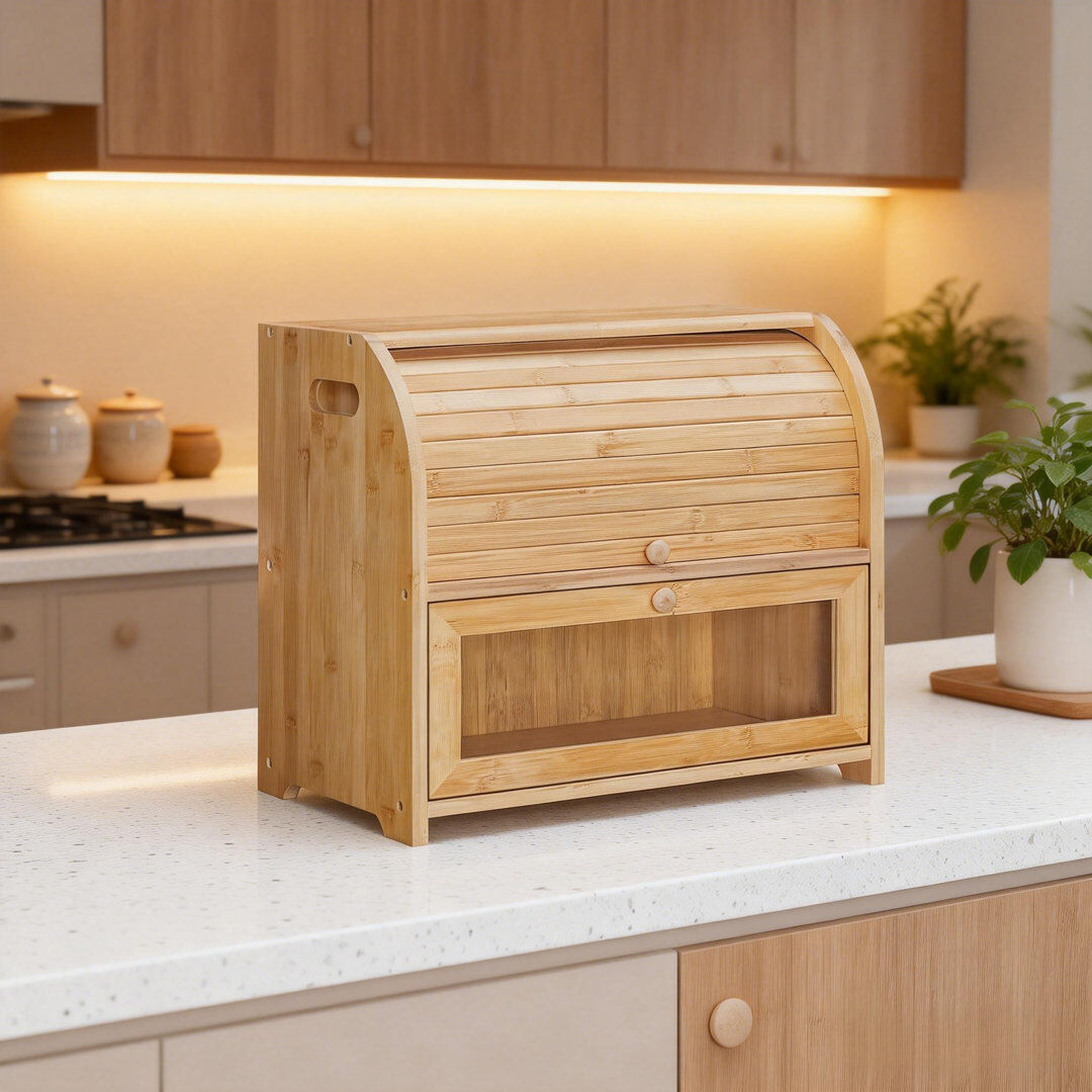 Symple Stuff Food Storage Container Beige