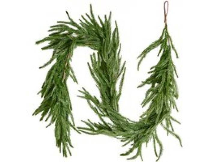 VEVOR Weihnachtsgirlande, 1524 mm, realistische Norfolk-Kieferngirlande, Tannengirlande, künstliche Grüngirlanden, für die Weihnachtsdeko im Innen- & Außenbereich auf Tisch, Kaminsims & Kamin