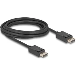 Delock DisplayPort — DisplayPort (3 m), Videokabel, Schwarz
