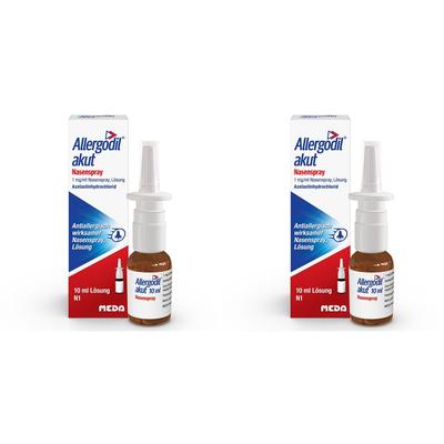 Allergodil Akut Nasenspray Doppelpack 2x10 ml