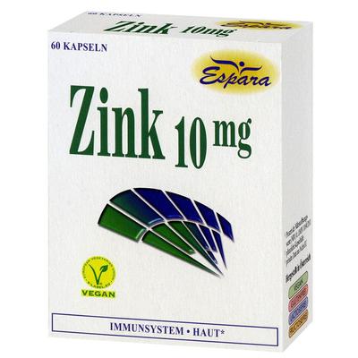 Zink 10 mg Kapseln 60 St