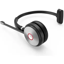Yealink Headset WH62 Mono Portable UC (Docking, Kabellos, USB-A, Unify), Office Headset, Schwarz, Grau