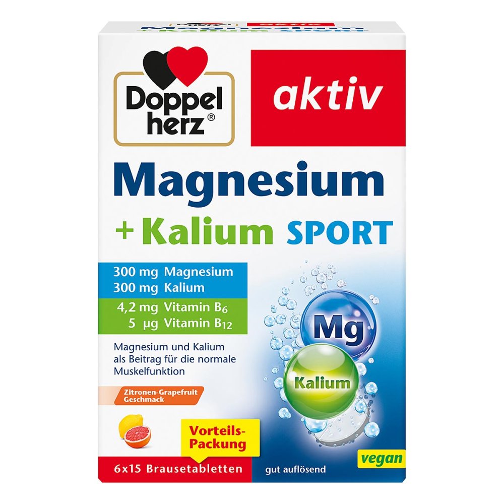 Queisser Pharma GmbH & Co. KG Doppelherz Magnesium+kalium Sport Brausetabletten 19068897