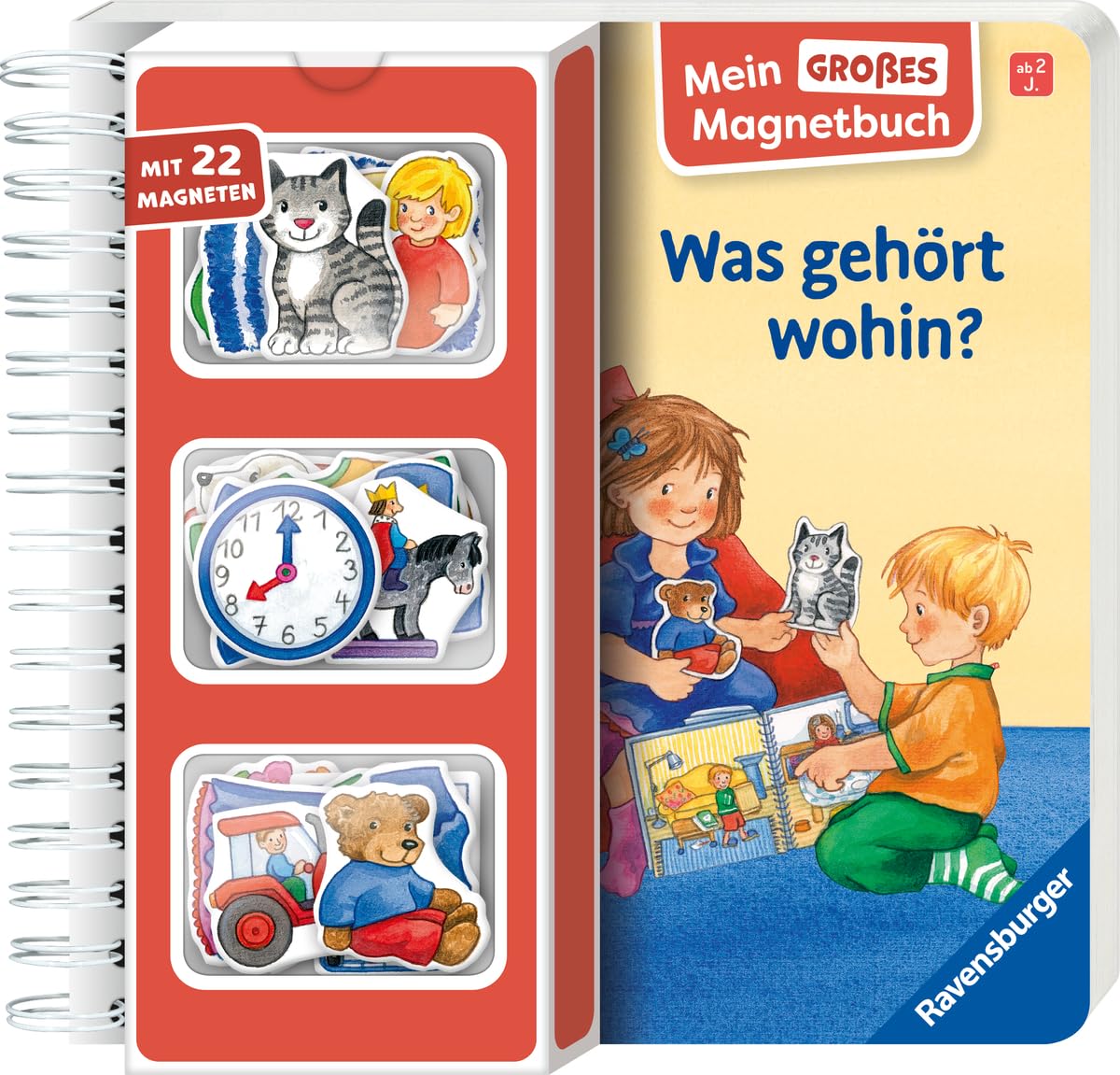 Irmgard Eberhard - Mein großes Magnetbuch: Was gehört wohin? - Magnet-Spielbuch ab 2 Jahren, Bilderbuch: Mit 22 Magneten - Preis vom 04.10.2026 03:51:26 h