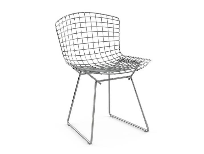 Knoll - Bertoia Stuhl ohne Polster, Chrom