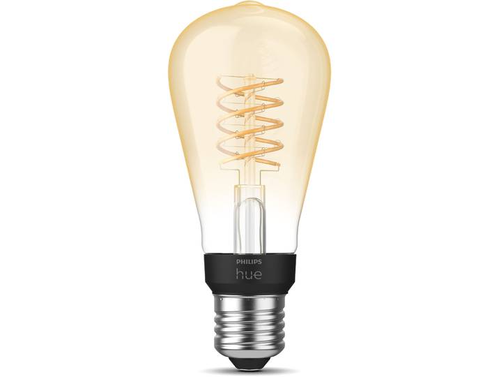 Leuchtmittel Philips Hue Filament Edison Glas 7W E27 - Farbe: Transparent - Lichtfarbe: Extra warmweiss