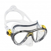 Cressi Tauchmaske Big Eyes Evolution - CLEAR/FRAME YELLOW