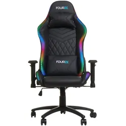 Fourze Lightning RGB, Gaming Stuhl, Schwarz